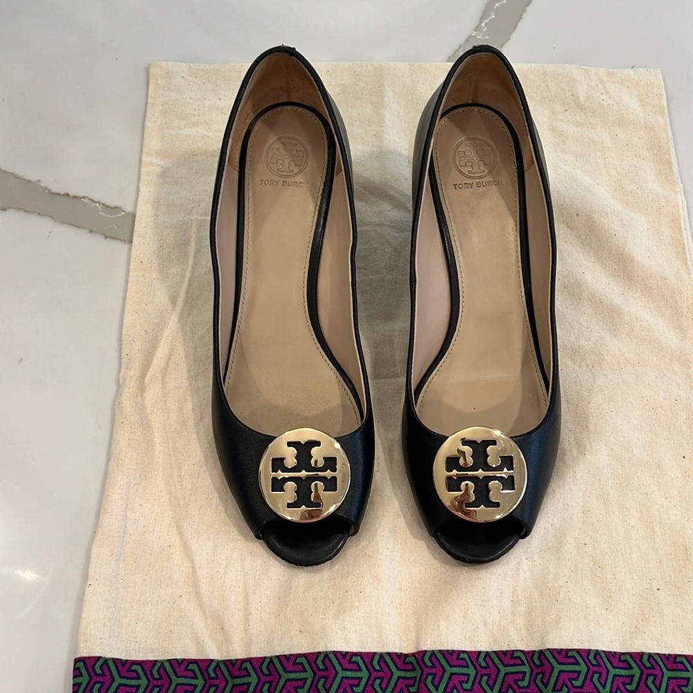 Authentic Tory Burch wedge shoes